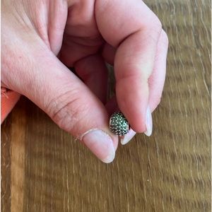 Green rhinestone Pandora charm